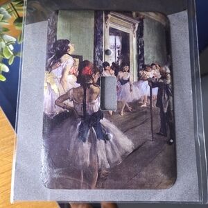 🎨 Degas Style Light Switch Cover Ballerina Art  Decorative Plate NIP